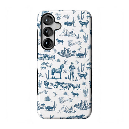 Casely Galaxy S25 Plus Case | Ink & Iris | Vintage Floral | Compatible with MagSafe | Bold Protective Design
