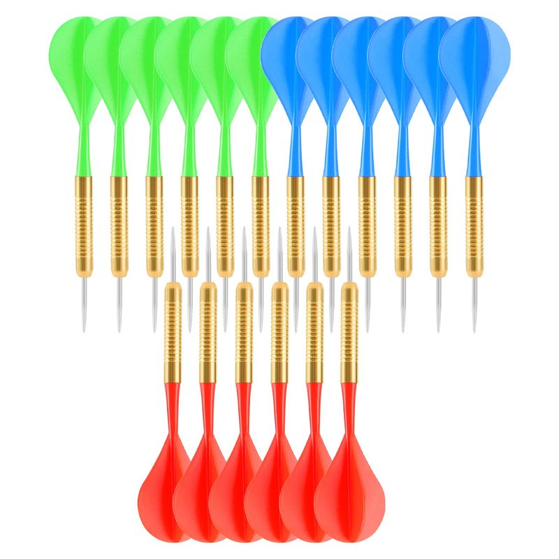 Accmor 18 Pack Steel Tip Darts, 16 Grams Metal Tip Dart Set, Darts Metal Tip Set, Metal Darts for Dartboard