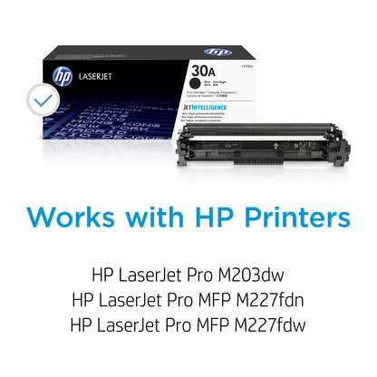 HP 30A Black Toner Cartridge | Works with HP LaserJet Pro M203 Series, HP LaserJet Pro MFP M227 Series | CF230A