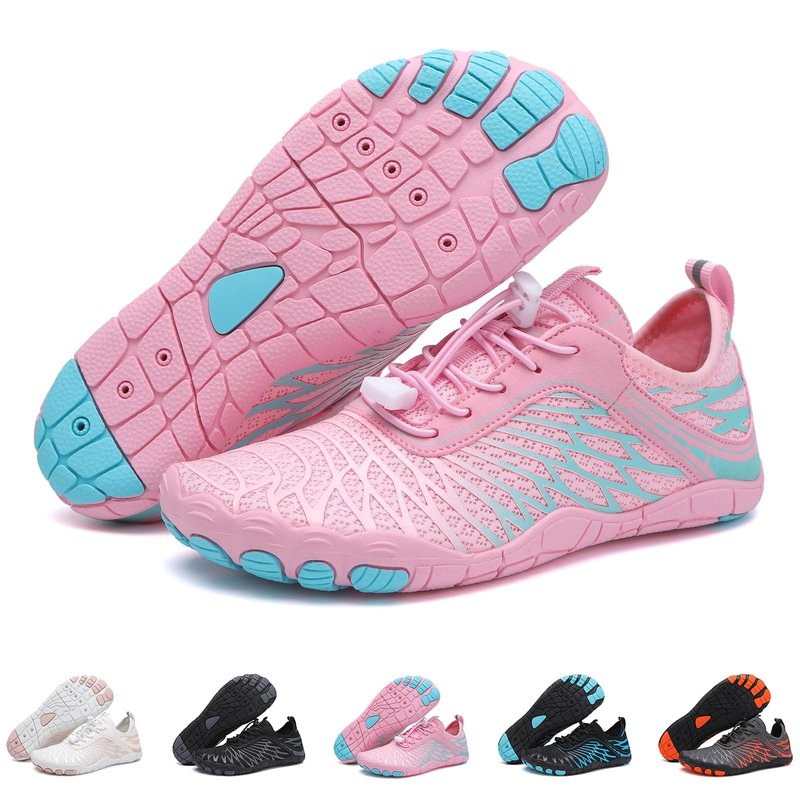 2026 New Barefoot Shoes for Women Mens,Hiking Barefoot Shoes Womens Footwear,Comfortable & Non-Slip Barefoot Vitality Shoe Women's Athletic Footwear,Wide Toe Box Water Shoe for Women Men Pink