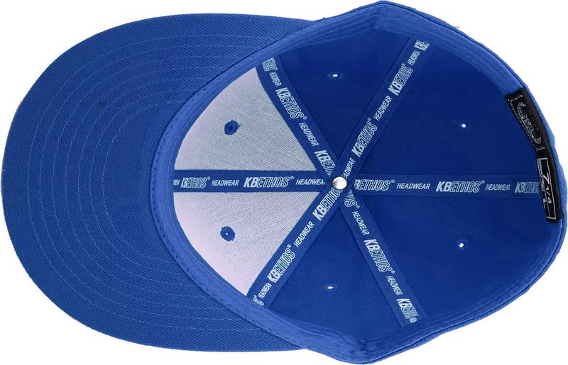 KNW-2364 Roy (7 3/4) The Real Original Fitted Flat-Bill Hats True-Fit, 9 Sizes & 20 Colors Royal Blue