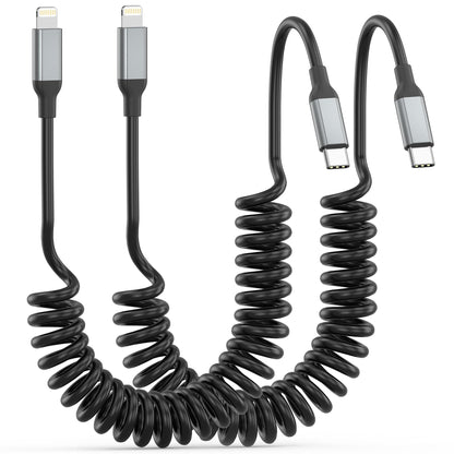 2Pack MFi Certified 3ft USB-C to Lightning Cable - Fast Charging for iPhone 14-8, iPad