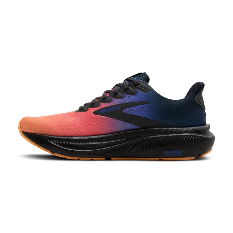 Brooks Women’s Ghost 17 Neutral Running Shoe - Night/Blue/Papaya - 10.5 Medium