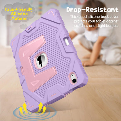 FINTIE Kids Case for iPad (A16) 11th Generation 11 Inch (2025), iPad 10th Generation 10.9 Inch (2022), Fully-Body Rugged Heavy Duty Shockproof Kiddie Case Built-in Stand for Boys & Girls, Purple