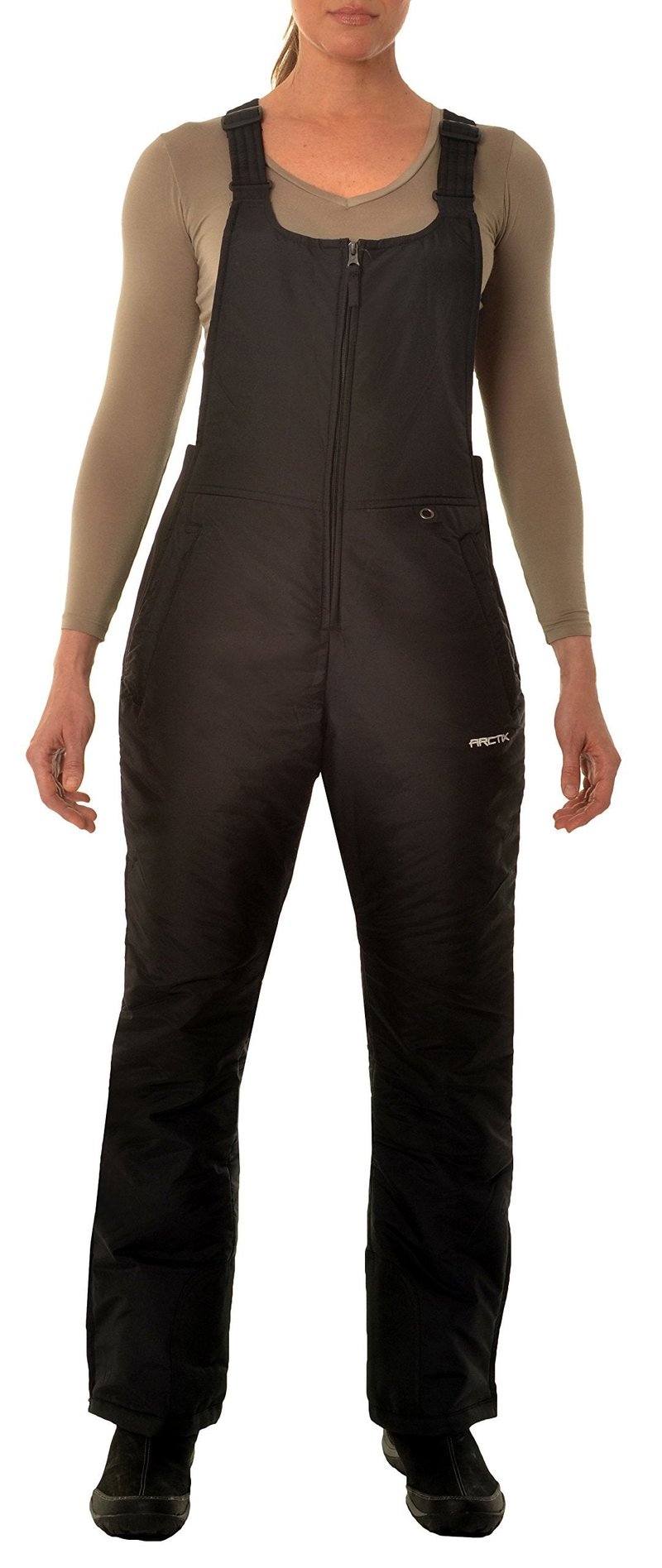 Arctix Women's Essential Insulated Bib Overalls, Black, X-Large Short
