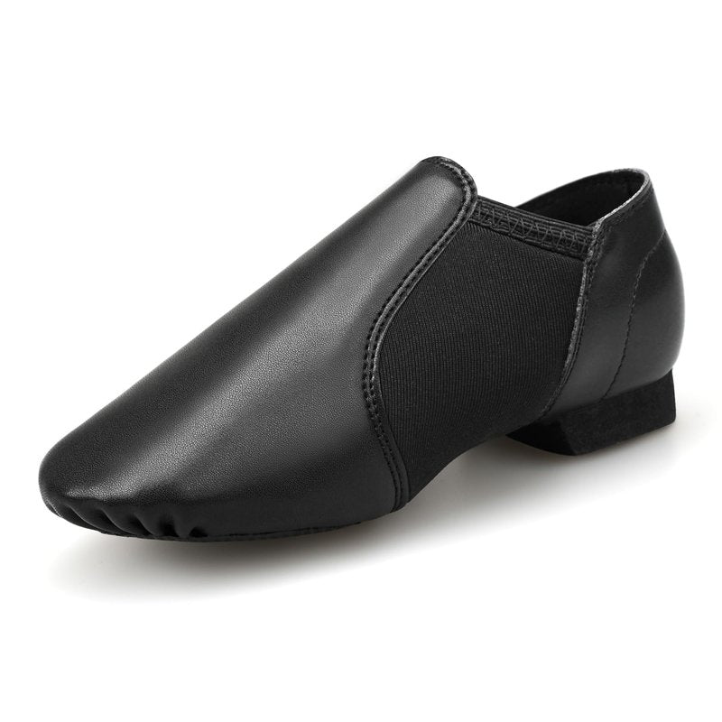 Stelle Jazz Shoes for Girls and Boys PU Leather Slip-On Jazz Dance Shoes