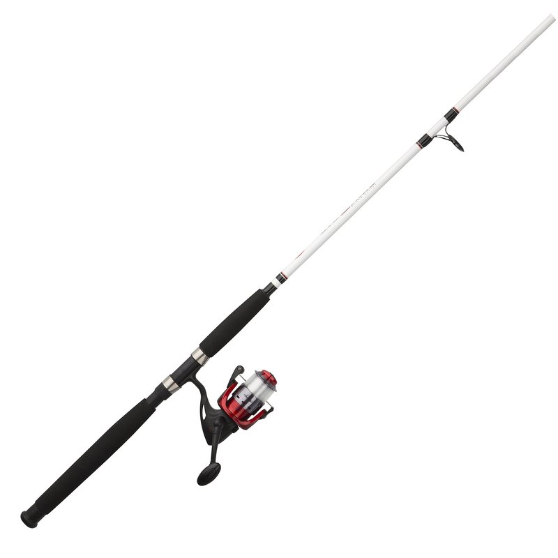 Berkley 8’ Big Game Spinning Fishing Rod and Reel Spinning Combo, 2 Ball Bearings with Lightweight Graphite Reel Body, 8’, 2-Piece Rod