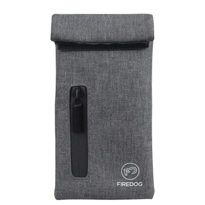 FIREDOG Smell Proof Bags, Fabric Odor Proof Bag for Dog Tested 3"x6" Small Stash Travel Storage Pouch (Gray)