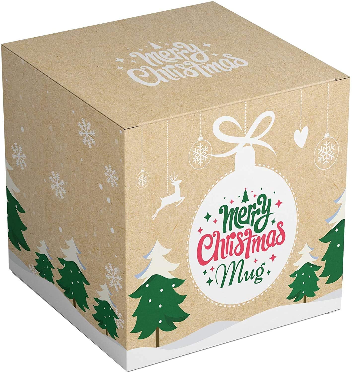 BLUE RIBBON Christmas, Funny Movie Mugs Gift from Family, Friends in Decorative Box 15 oz