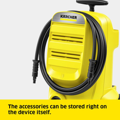 Kärcher K 3 Classic Home pressure washer, pressure: max. 120 bar, flow rate: 380 l/h, area: 25 m²/h, water filter, weight: 4.2 kg, high-pressure hose and gun, dirt blaster, spray lance, Home Kit
