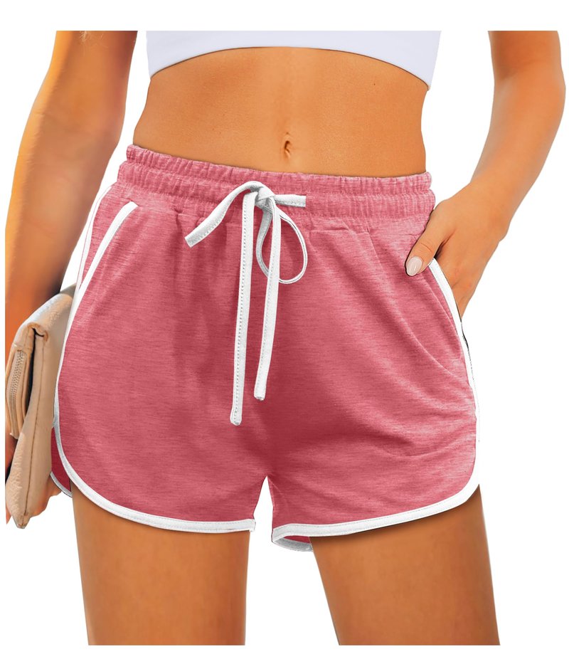 Aloodor Biker Shorts Women Summer Outfits Plus Size Spring Clothes Workout Shorts with Pockets