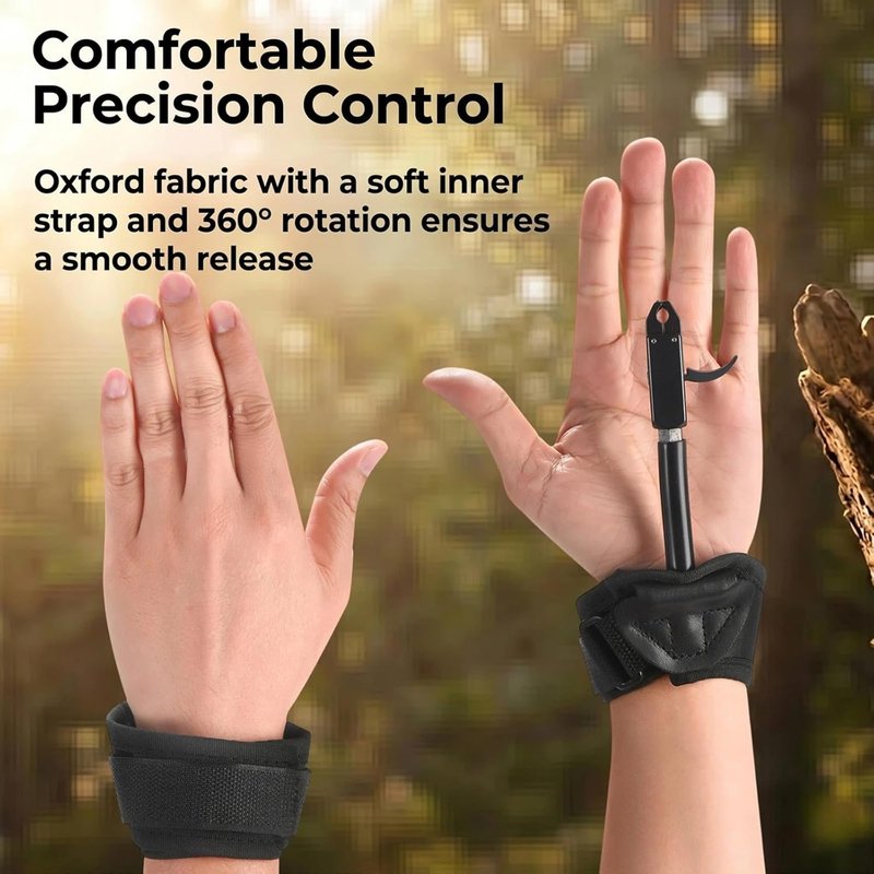 Archery Bow Release - Adjustable Wrist Strap Release Aid for Compound Bows | Fits Youth & Adults, Left/Right Hand