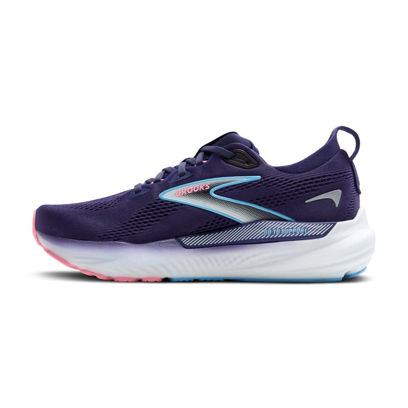 Brooks Women’s Glycerin GTS 22 Supportive Running Shoe - Blue Ribbon/Peacoat/Dianthus - 6 Medium