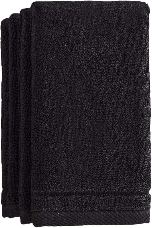 Creative Scents Cotton Fingertip Towels Set Black