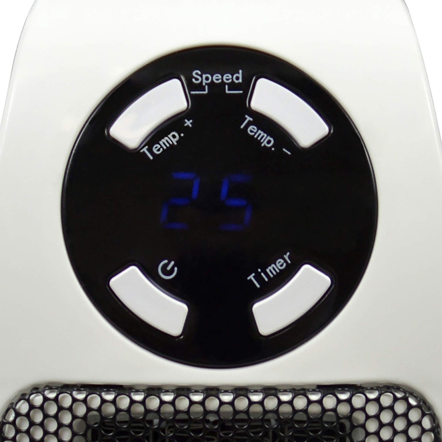 STAYWARM 500w Plugin Local (2m2) Power Heater / 2 Fan Speeds / 15 - 30C Temperature Control / 1-12 Hour Timer / Auto Shut Off - F2210WH