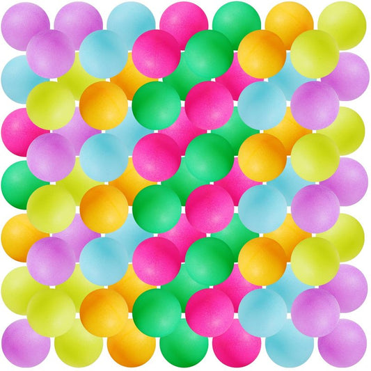 Outus 120 Pcs Colored Table Tennis Balls Bulk Mixed Colors 40 mm Entertainment Small Plastic Balls for Game Party Decoration Sports Activities Arts and Crafts and PET Toy