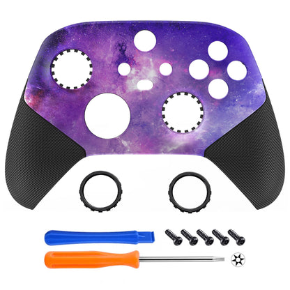 eXtremeRate ASR Version Redesigned Shell for Xbox Core Wireless Controller - Performance Rubberized Grip, Anti Sticks Rubbing Rings - Custom Faceplate for Xbox Series X & S Controller - Nebula Galaxy
