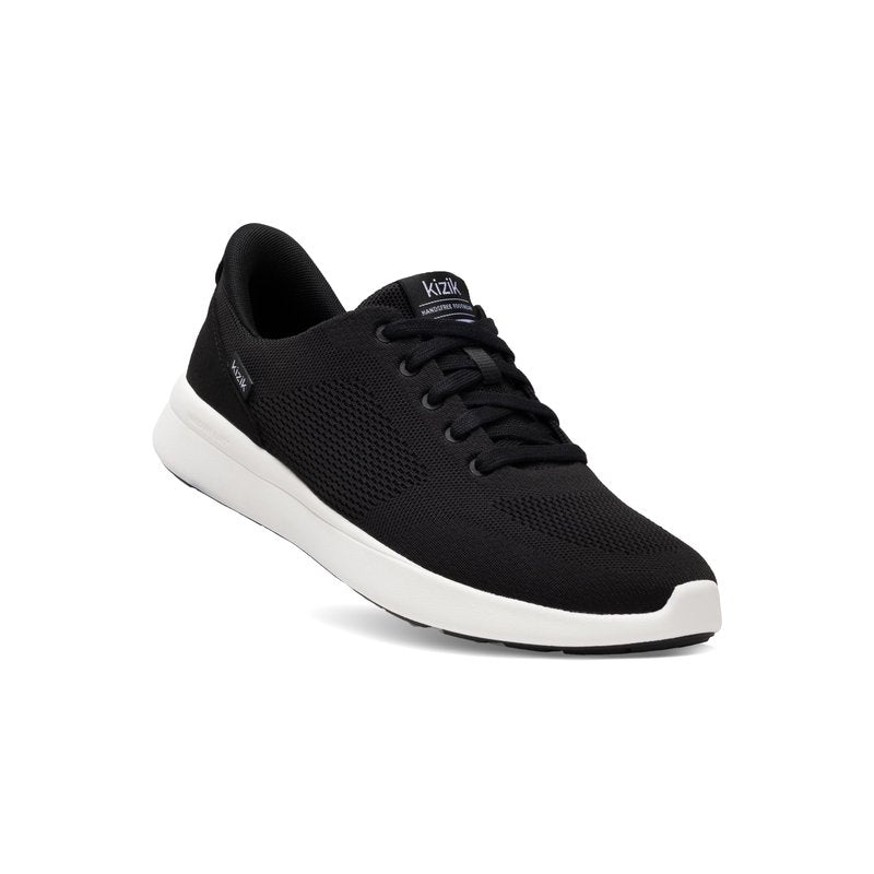 Kizik Lima 2 Slip On Shoes for Men: Comfortable All-Day for Walking, Gym, or Casual Wear, Wide Toe Box Available, Slip in & Stand Out, Hands Free - Black/Bright White M10.5