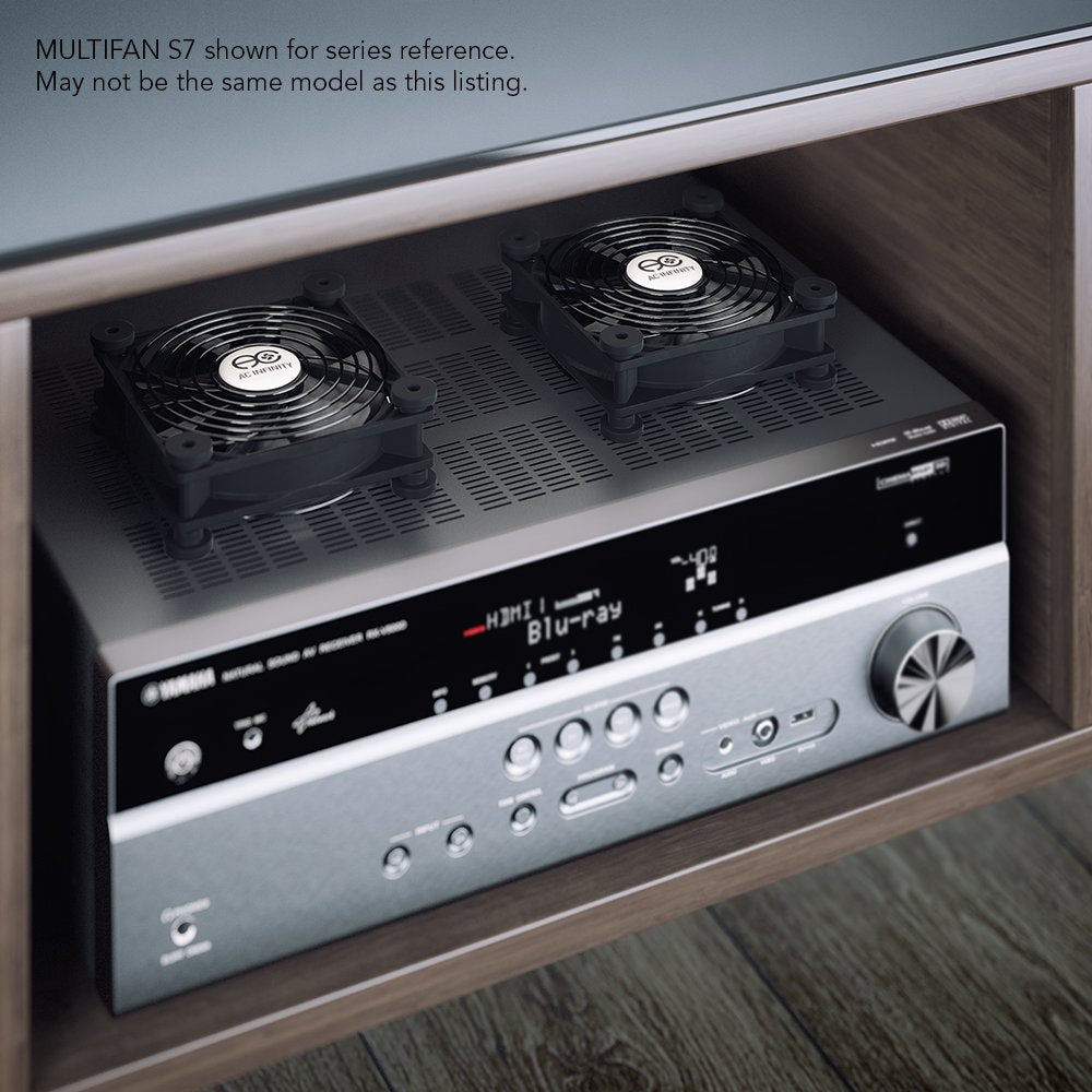AC Infinity MULTIFAN S1, Quiet 80mm USB Fan, UL-Certified for Receiver DVR Playstation Xbox Computer Cabinet Cooling