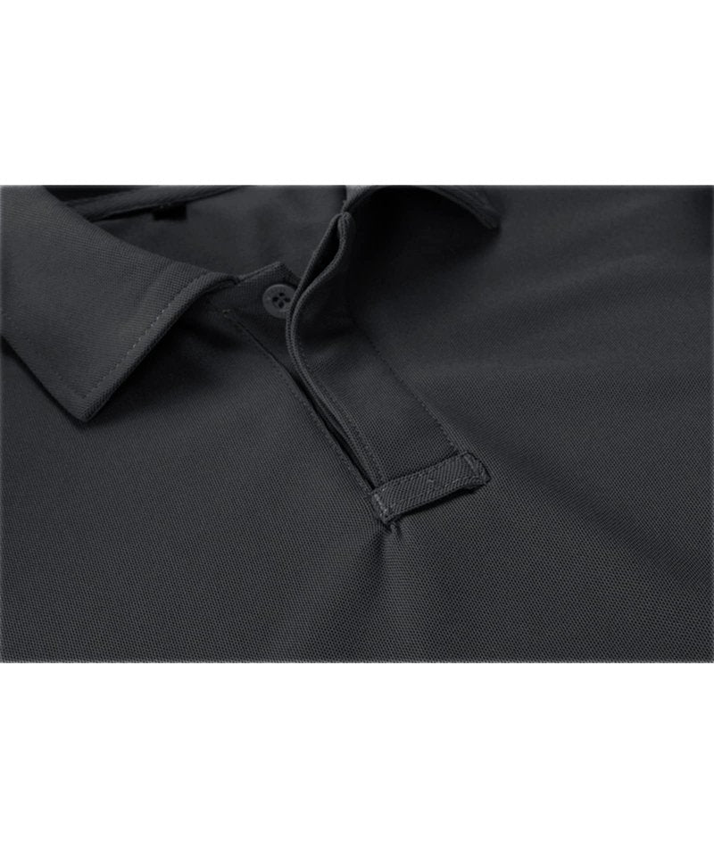 ZITY Mens Polo Shirt Short Sleeve Sports Tactical T-Shirt Athletic Golf Polos Daily Casual Stylish Collared Shirts for Men Dark Grey X-Large