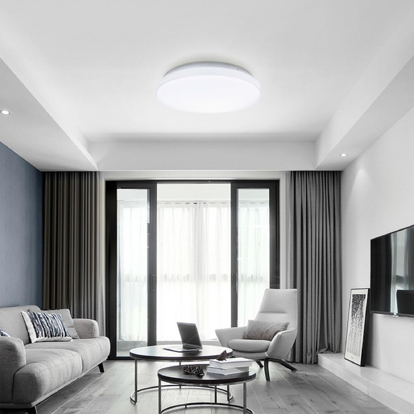 Aigostar 40W T9 Circular Fluorescent Light Tubes, Energy Saving Fluorescent Tube Lights 6500K Cool White G10q 2800LM