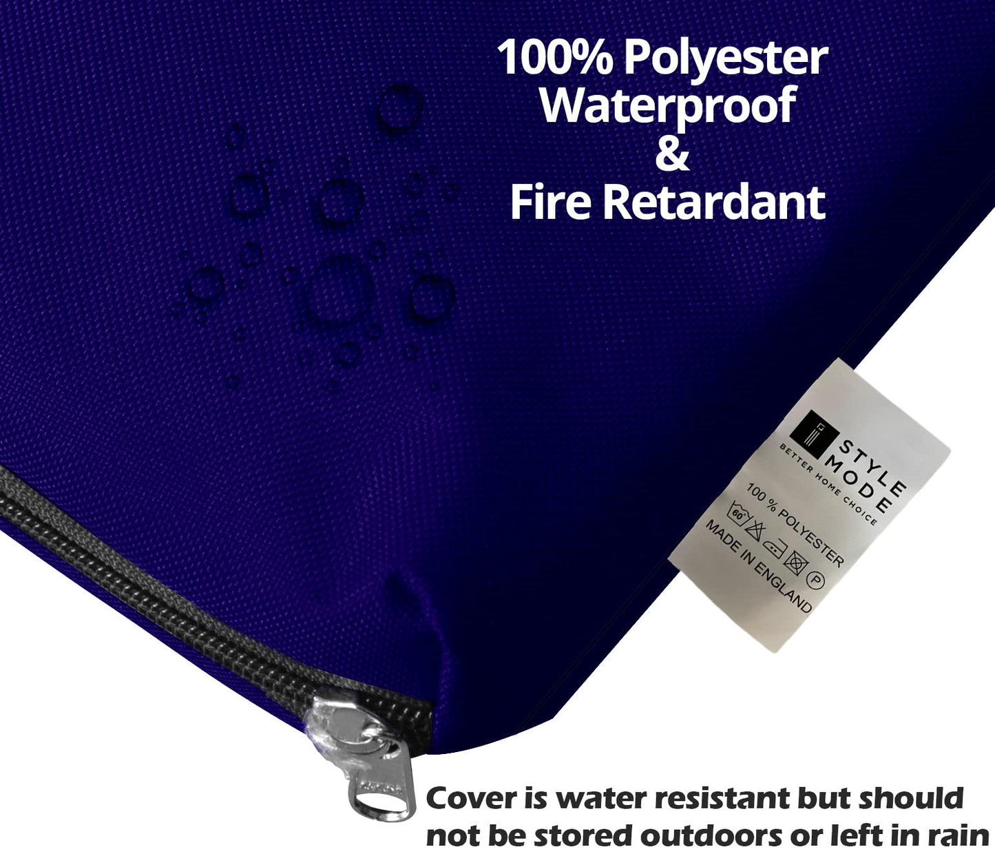 iStyle Mode Outdoor/Indoor Water Resistant 2 Seater Bench And Patio Furniture Padded Cushion ONLY Garden Furniture Pad 108cm x 45cm x 6cm thick (Navy)