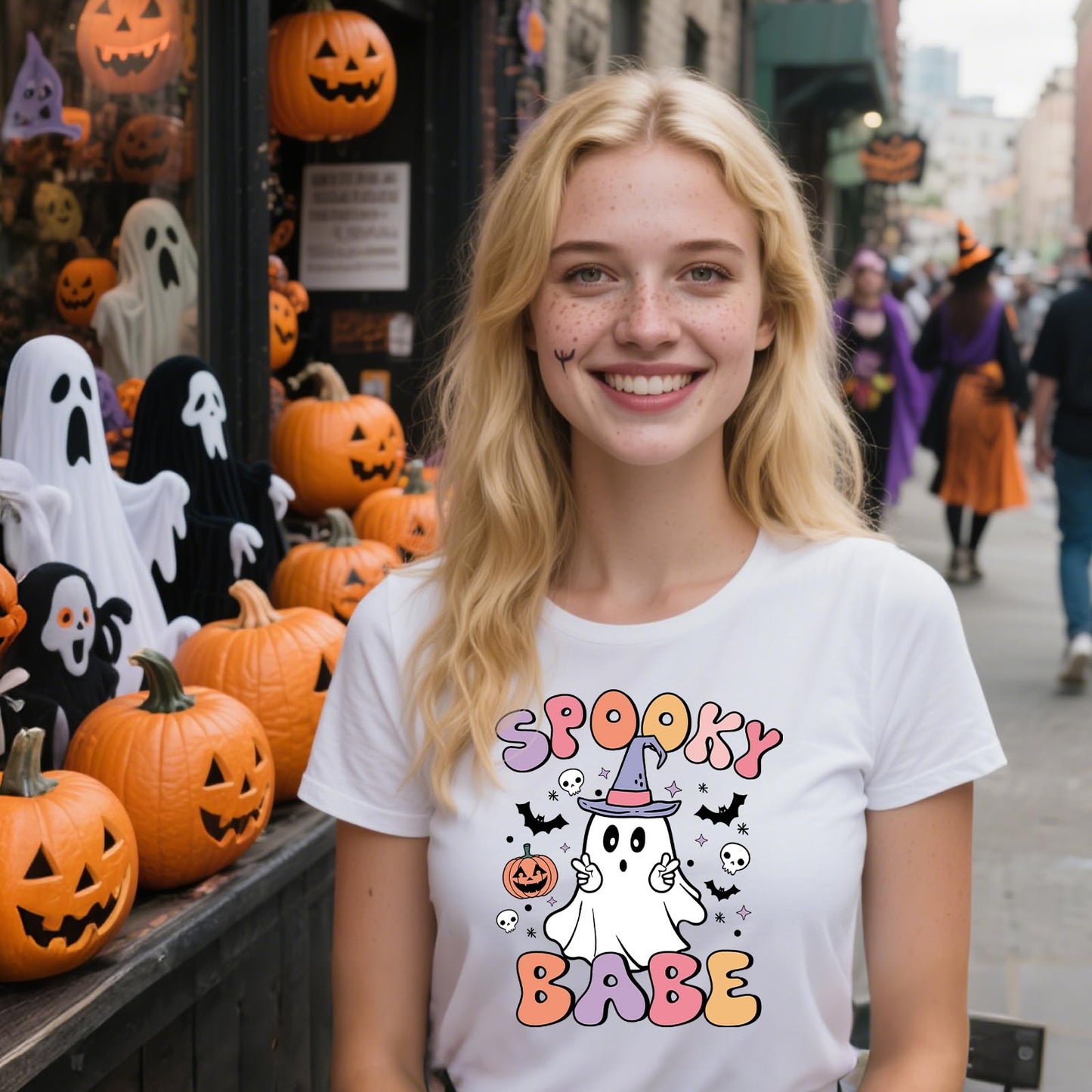 Shejdgart Dtf Transfers Ready to Press - 20 Pcs Halloween Iron on Patches for T-Shirts, Cut Ghost Bat Heat Transfer Designs Vinyl Stickers, Iron on Decals for DIY Clothes Bags