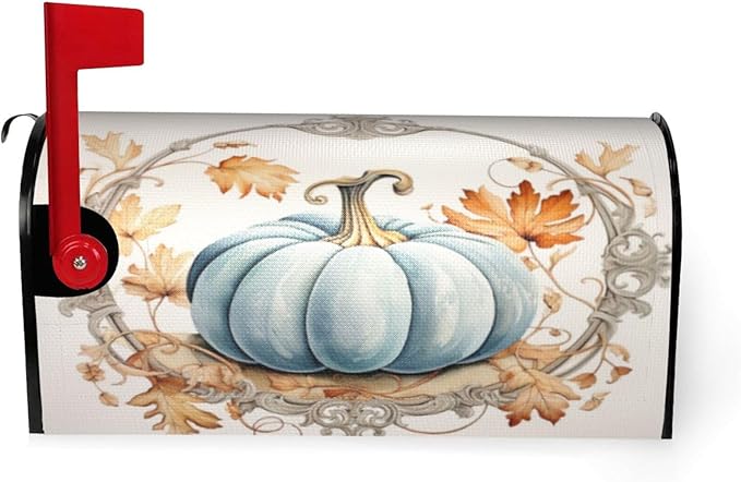 DADABULIU Mailbox Covers Pumpkin Rustic Flower Autumn Magnetic Letter Post Box Cover Standard Size 25.5 x 21 Inch Garden Yard Home Decorative