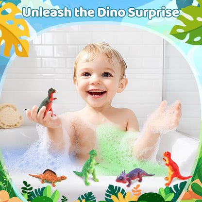 STARYAR Bath Bombs for Kids with Surprise Toys Inside, Kids Christmas Gifts, Stocking Stuffers for Kids Boys, XXXL Dinosaur Egg Bubble Bath Bombs Gift Set, Dino Eggs Toys for Boys 3 4 5 6 7