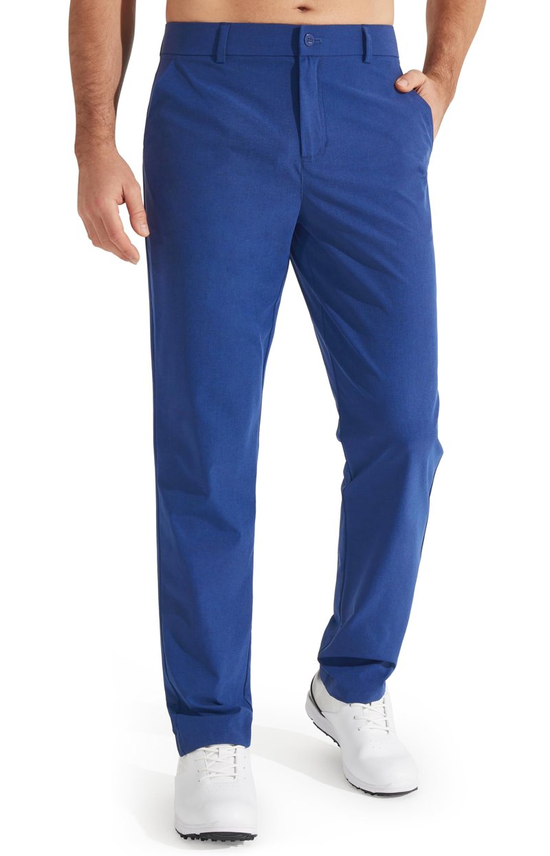 Libin Men's Dress Pants 32" Comfy Business Casual Golf Pants Quick Dry Lightweight Clothing for Men Travel Vocation Work Trousers Water Resistant, Royal Blue, 40W x 32L