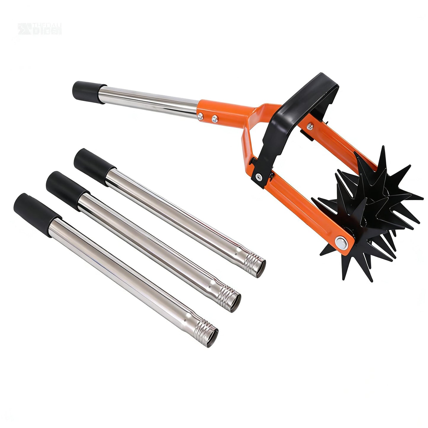 Manual Lawn Cultivator Tool | Garden Hand Tiller & Soil Aerator for Lawn Repair, Soil Loosening, Grass Reseeding & Weed Control