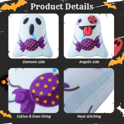 Dorakitten Catnip Toys Interactive Cat 5PCS Cats Chew Plush Ghost Toys & Pet Stuffed Nip Pillow & Kitten Best Kicker Toy Cute and Soft Teething Supplies for Moving Kitty Indoor