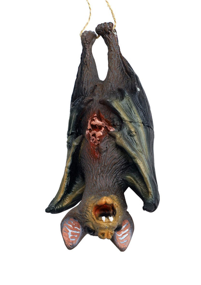 Halloween Realistic Bat Decoration Gory Latex Hanging Bat Party Favors Supplies Spooky Haunted House Decor April Fool's Day Props