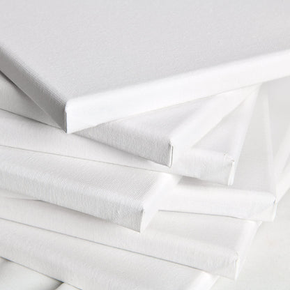 Artina FSC® Canvas for Painting 50x50 cm - 3pcs Blank Canvases for Art for Acrylic, Watercolour & Oil Painting - 100% Cotton Canvas Stretcher Frame 280 g/m² - Akademie