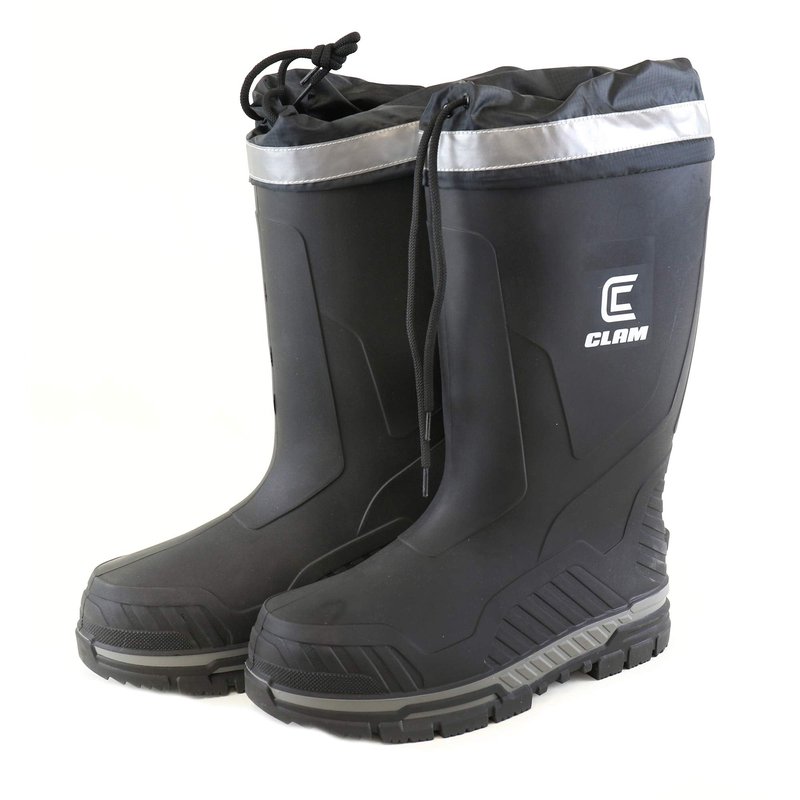 CLAM ICEARMOR Sub-Zero X Rubber Boots – Size 10 – Waterproof Insulated Ice Fishing Boots with Rugged Sole & Cold-Weather Grip – Heavy-Duty Winter Footwear for Ice Anglers & Outdoorsmen