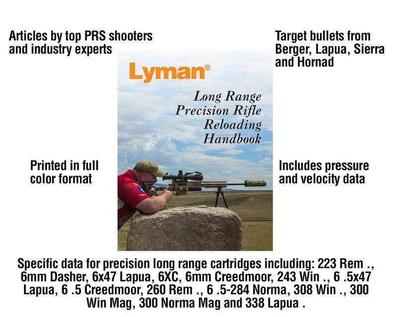 Lyman Long Range Precision Reloading Handbook, White, 8.50 (9816060)