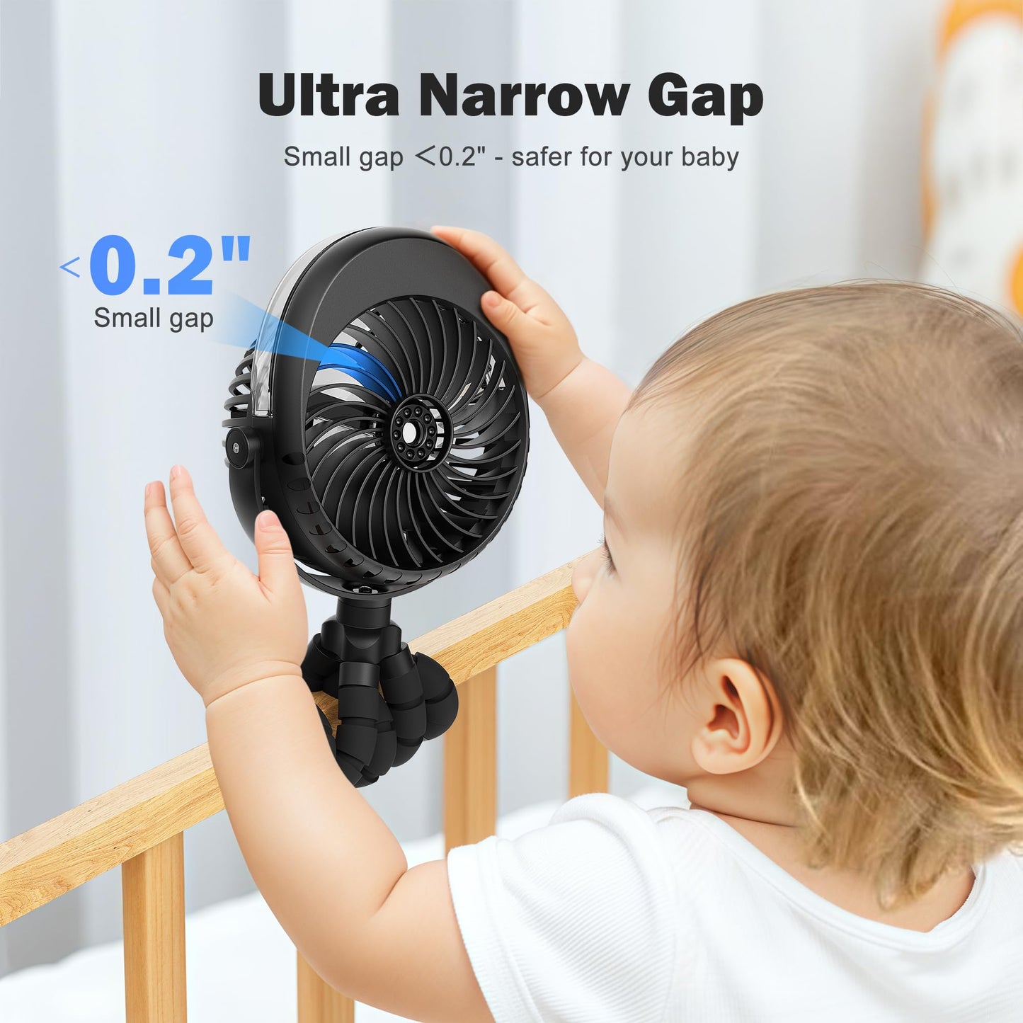 AMACOOL Portable Misting Stroller Fan, Rechargeable Mister Fan with Water Spray, 270°Pivoting, Flexible Tripod Clip on Mist Cooling Fans for Disney Travel Beach Outdoor Car Seat Treadmill Golf Cart