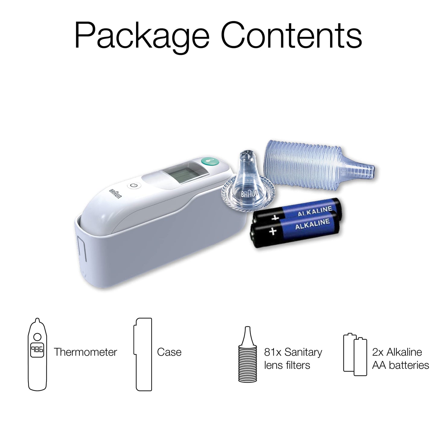 Braun ThermoScan 6 Ear Thermometer with Color-Coded Digital Display, ExacTemp Stability Indicator, Baby and Infant Friendly, No. 1 Brand Recommended by Pediatricians, IRT6515