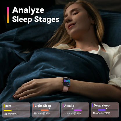 ENOMIR Smart Watch for Men Women, Alexa Built-in Fitness Tracker with Call Function & 2025 Upgraded 1.8" HD Anti-Fall Screen, IP68 Waterproof Heart Rate/Sleep/SpO2 Monitor, iOS Android Compatible