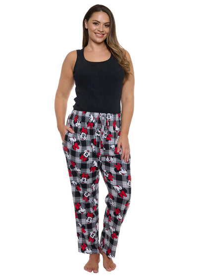 Disney Womens Lounge Pants Pajama Bottoms Plus Size (Minnie Mouse, 4X)