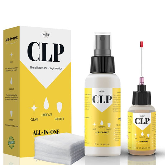 Gun Oil 2 oz & 1 oz Needle Oiler Gun Cleaning Kit, Multi-Purpose Gun Lubricant Kit Protector, Clp Gun Cleaner and Lubricant, Gun Cleaning kit with Oil and Cleaner - by Qucship