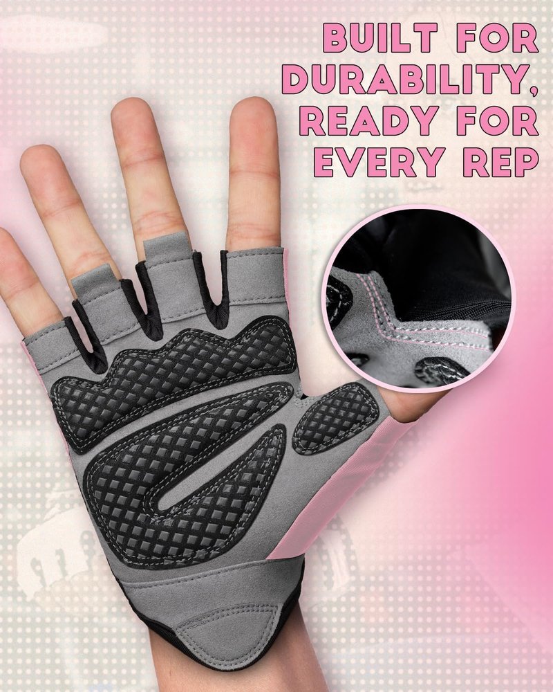 Workout Gloves for Men & Women - Lightweight Weight Lifting Gloves with Excellent Grip | Ideal for Gym, Cycling, Climbing & Fitness