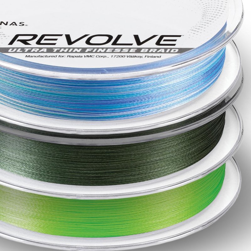 Sufix Revolve Braided Fishing Line, High-Performance Braid with Smooth Casting and Durability, Neon Lime, 12 lb