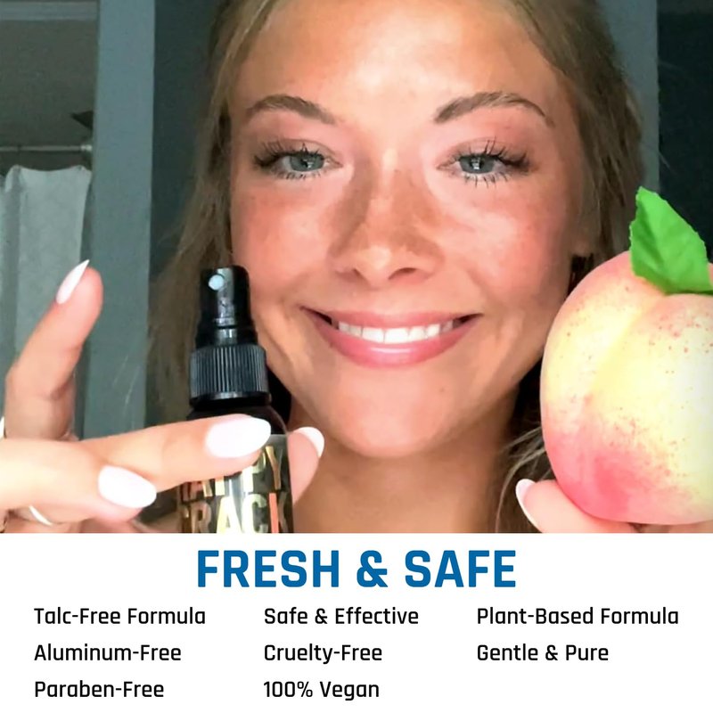 Derm Dude Happy Crack Refresh & Cool Body Spray | Minty Fresh Deodorizing Spray for Body & Skin | Odor Control with Witch Hazel & Natural DeoPlex | Soothing, Cooling & Fast-Drying | 2 oz (1 Pack)