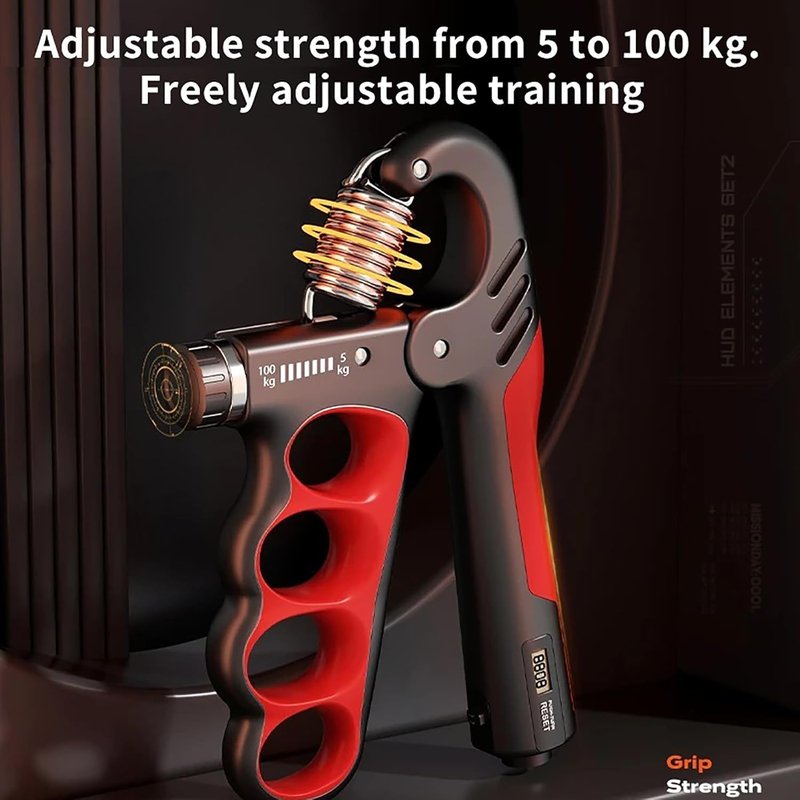 Hand Grip Strength Trainer - Adjustable Resistance 11-220Lbs | Ergonomic Forearm Strengthener for Athletes & Musicians