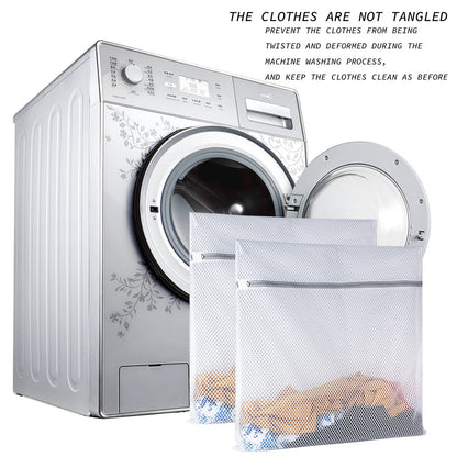2 XX-Large Honeycomb Mesh Laundry Bag Delicates Durable for Washing Machine,24 x 24 Inches lingerie bags for Laundry, Travel Storage Organize Bag for Cotton Clothes,Sheet,Sweater, Shoes