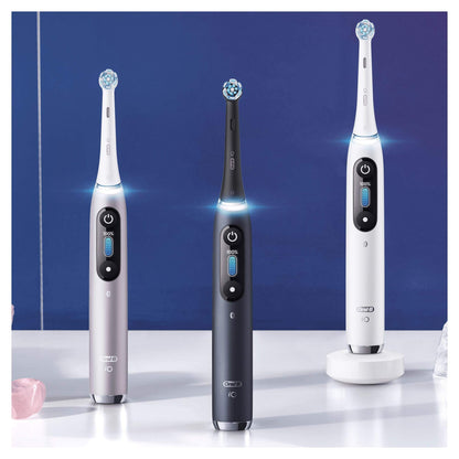 Oral-B iO Series 9 Electric Toothbrush, 7 Cleaning Modes for Dental Care, Magnetic Technology, 3D Tooth Surface Analysis, Colour Display, Charging Travel Case, Gift for Man/Woman, White Alabaster