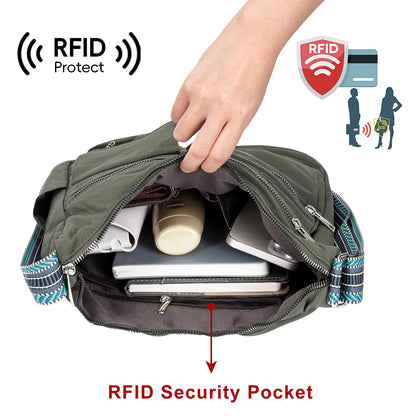 CLUCI Travel Purses for Women, Waterproof Nylon Crossbody Bags for Woman Trendy, Anti Theft Shoulder Handbags for Ladies