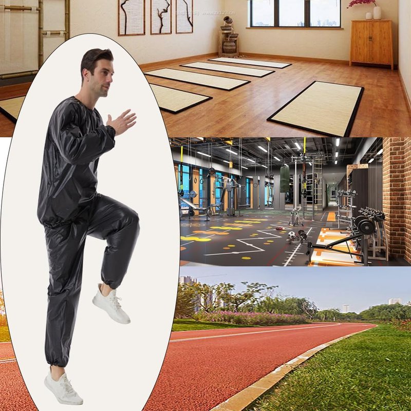 Sauna Sweat Suit for Weight Loss | Unisex Gym Fitness Gear - Comfortable & Durable