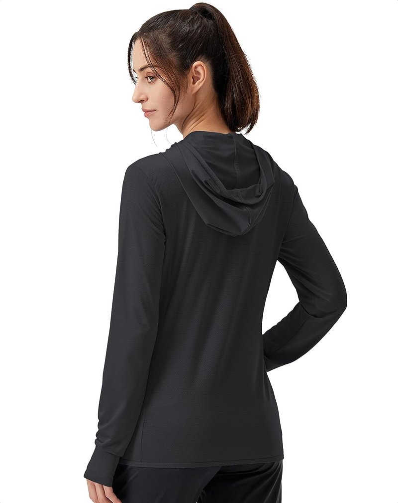 Soothfeel Women's UPF 50+ Sun Protection Hoodie - Lightweight Long Sleeve Jacket for Hiking | Outdoor Pocket Design